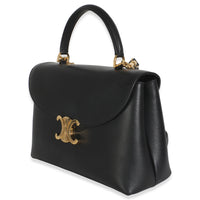 Black Supple Calfskin Medium Nino Bag