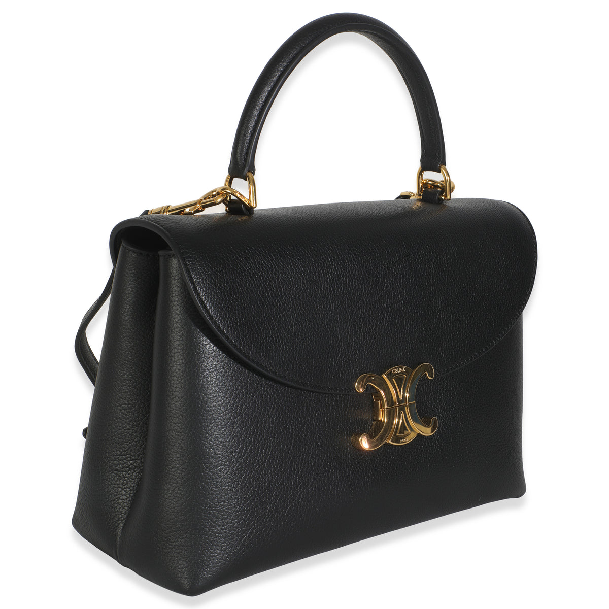 Black Supple Calfskin Medium Nino Bag