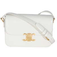 Rice Shiny Calfskin Classique Triomphe Bag
