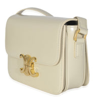Celine Light Stone Shiny Calfskin Classique Triomphe Bag Handbag sv