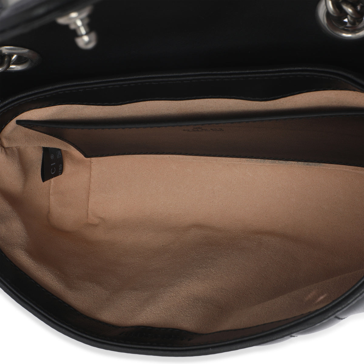 Black Aria Matelasse Calfskin Mini GG Marmont Shoulder Bag