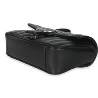 Black Aria Matelasse Calfskin Mini GG Marmont Shoulder Bag