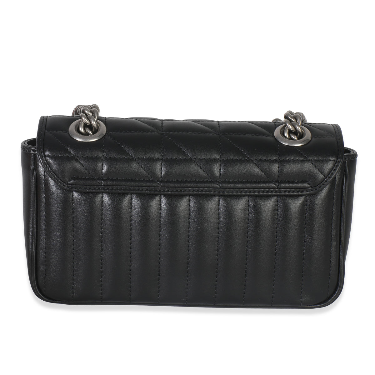 Black Aria Matelasse Calfskin Mini GG Marmont Shoulder Bag