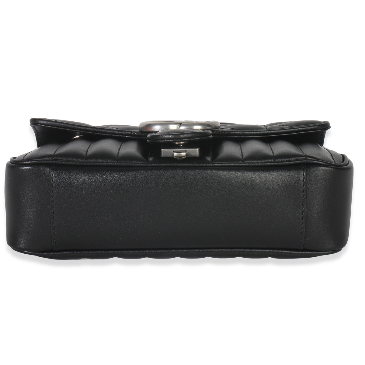 Black Aria Matelasse Calfskin Mini GG Marmont Shoulder Bag