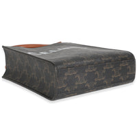 Brown Triomphe Canvas  MIni Vertical Cabas