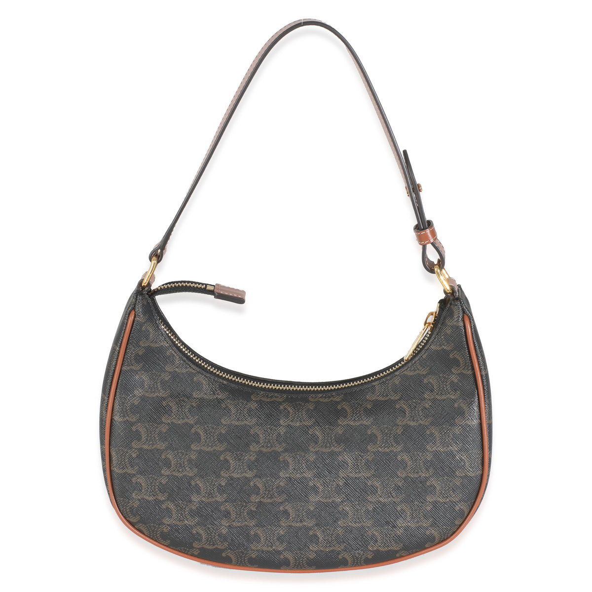 Celine Brown Triomphe Canvas Ava Bag Handbag bv