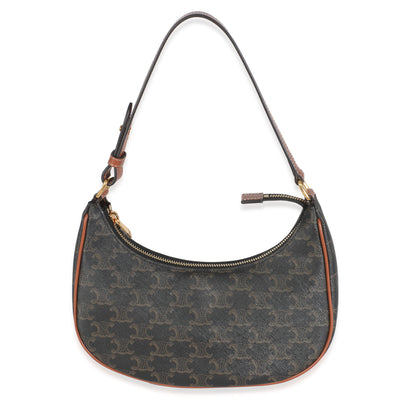 Celine Brown Triomphe Canvas Ava Bag Handbag fv