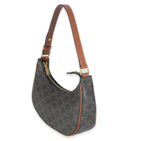 Celine Brown Triomphe Canvas Ava Bag Handbag sv