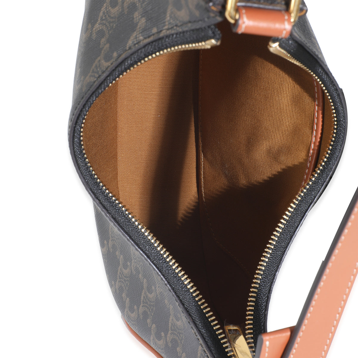 Brown Triomphe Canvas Ava Bag