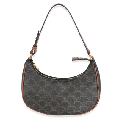 Brown Triomphe Canvas Ava Bag