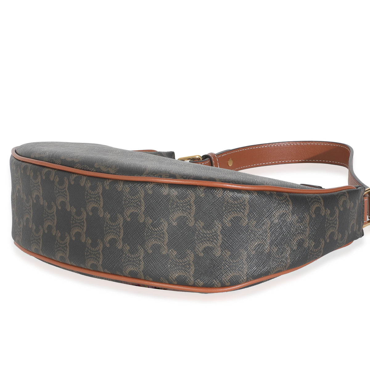 Celine Brown Triomphe Canvas Ava Bag Handbag clasp