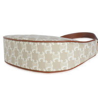 Celine White Triomphe Canvas Ava Bag Handbag box