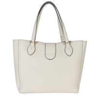 Gucci White Calfskin GG Marmont Tote Handbag bv