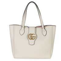 White Calfskin GG Marmont Tote