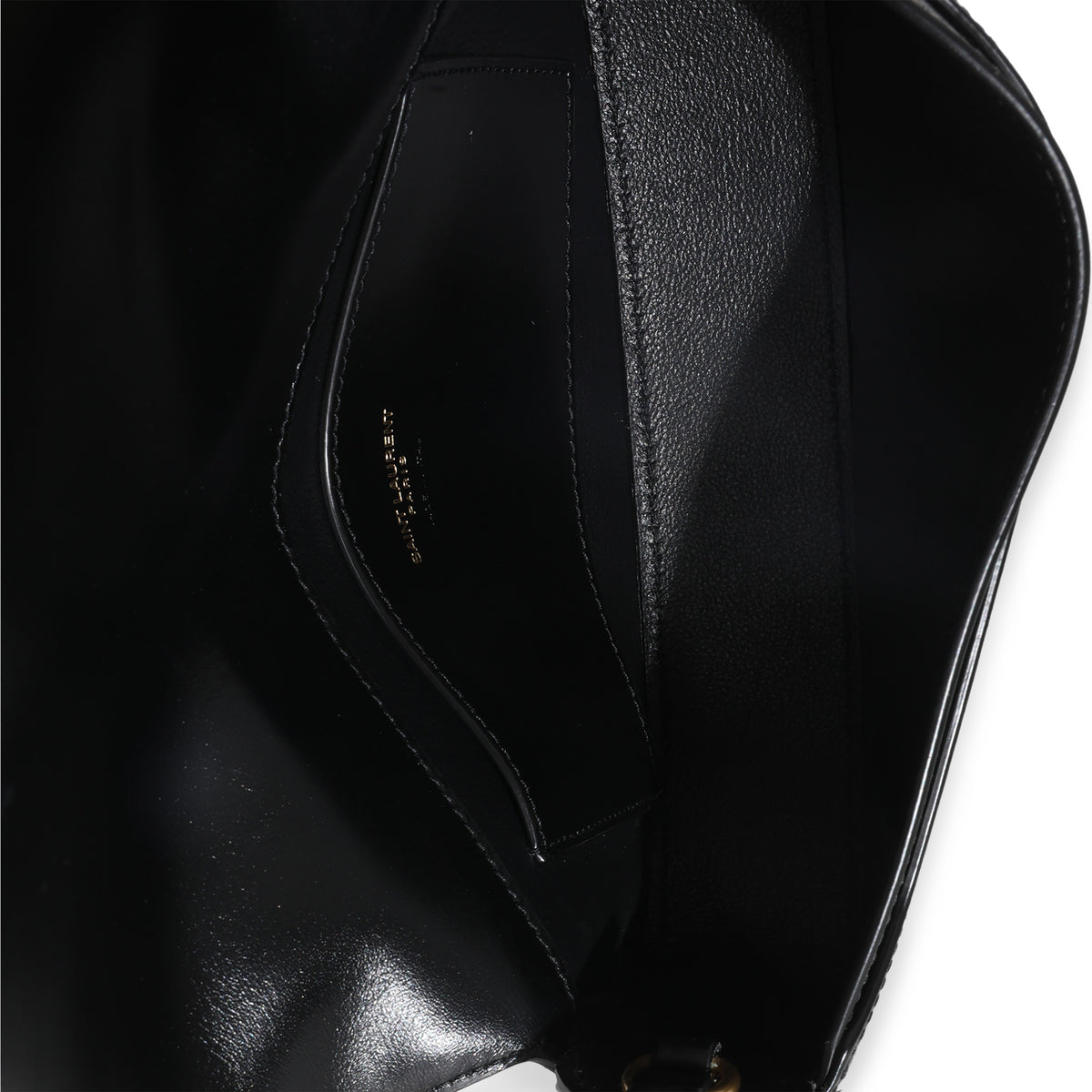 Saint Laurent Black Box Leather Voltaire Handbag ad1