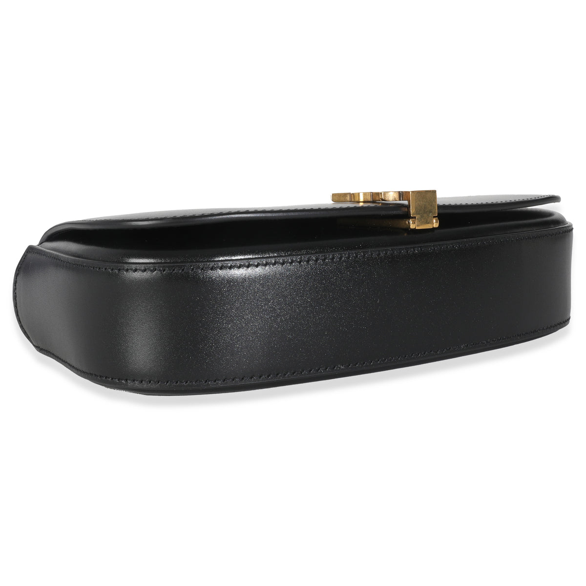 Saint Laurent Black Box Leather Voltaire Handbag clasp