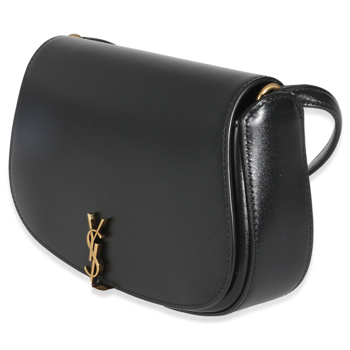 Saint Laurent Black Box Leather Voltaire Handbag sv