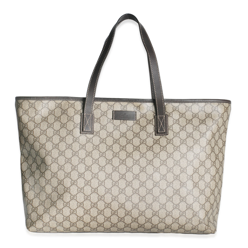 Brown GG Canvas Large Plus Tote