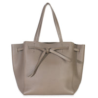 Taupe Grained Calfskin Small Belt Cabas Phantom Tote