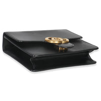 Gucci Black Smooth Calfskin Small GG Marmont Chain Bag Handbag av