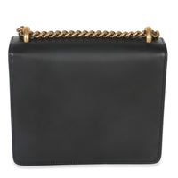 Gucci Black Smooth Calfskin Small GG Marmont Chain Bag Handbag stamp