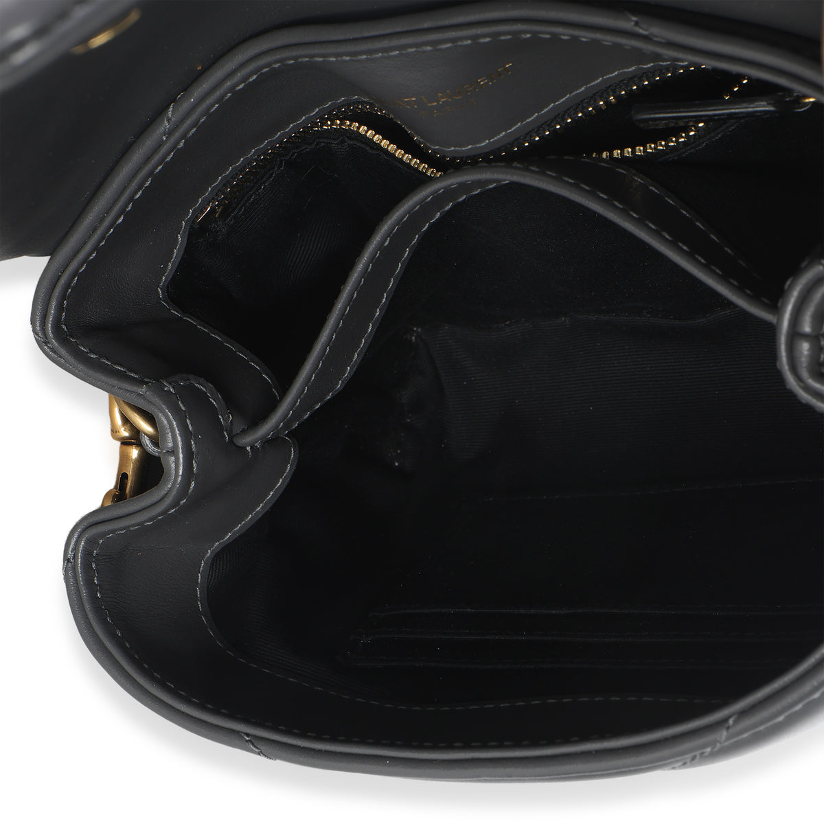 Dark Smog Y Quilted Calfskin Monogram Toy Loulou Crossbody