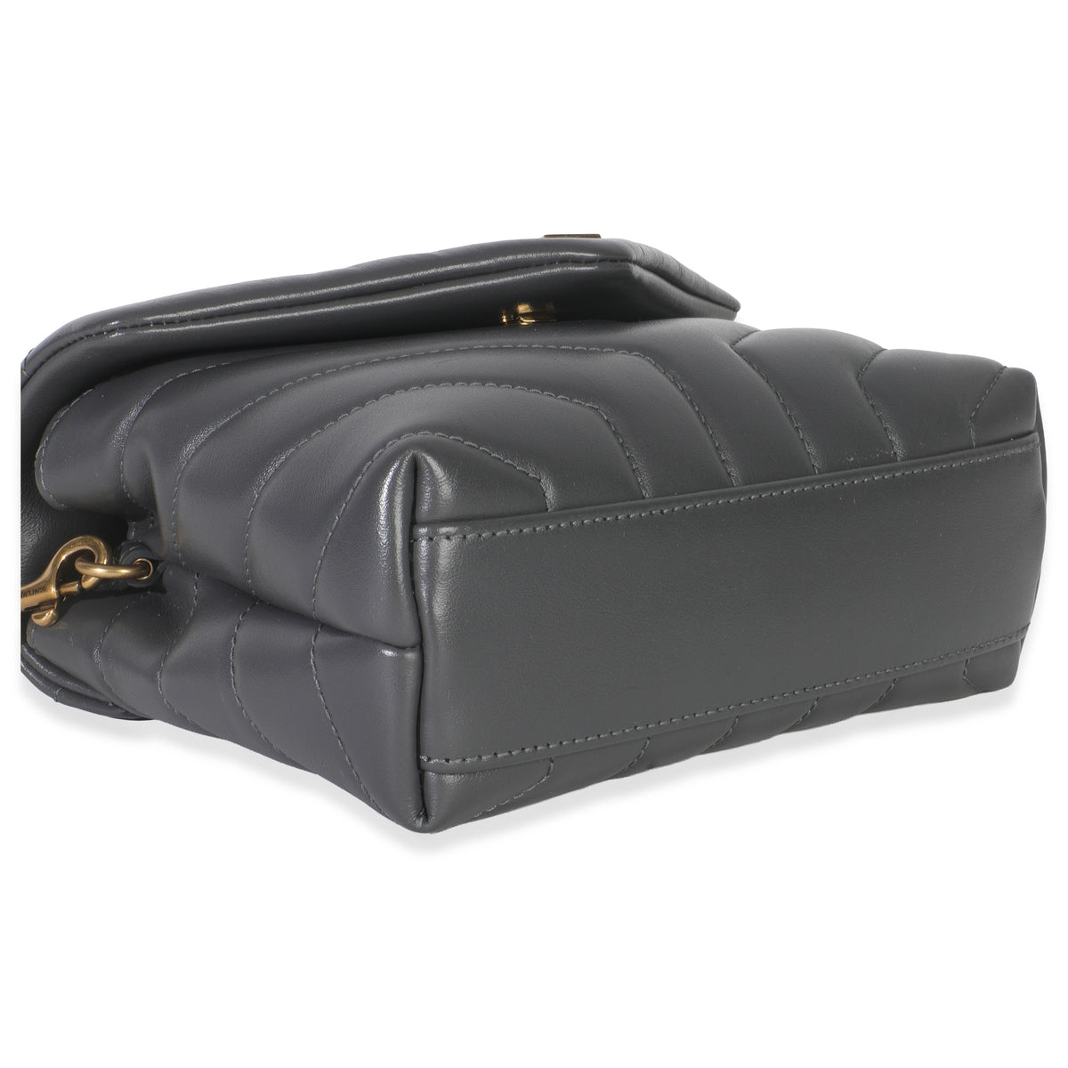 Dark Smog Y Quilted Calfskin Monogram Toy Loulou Crossbody