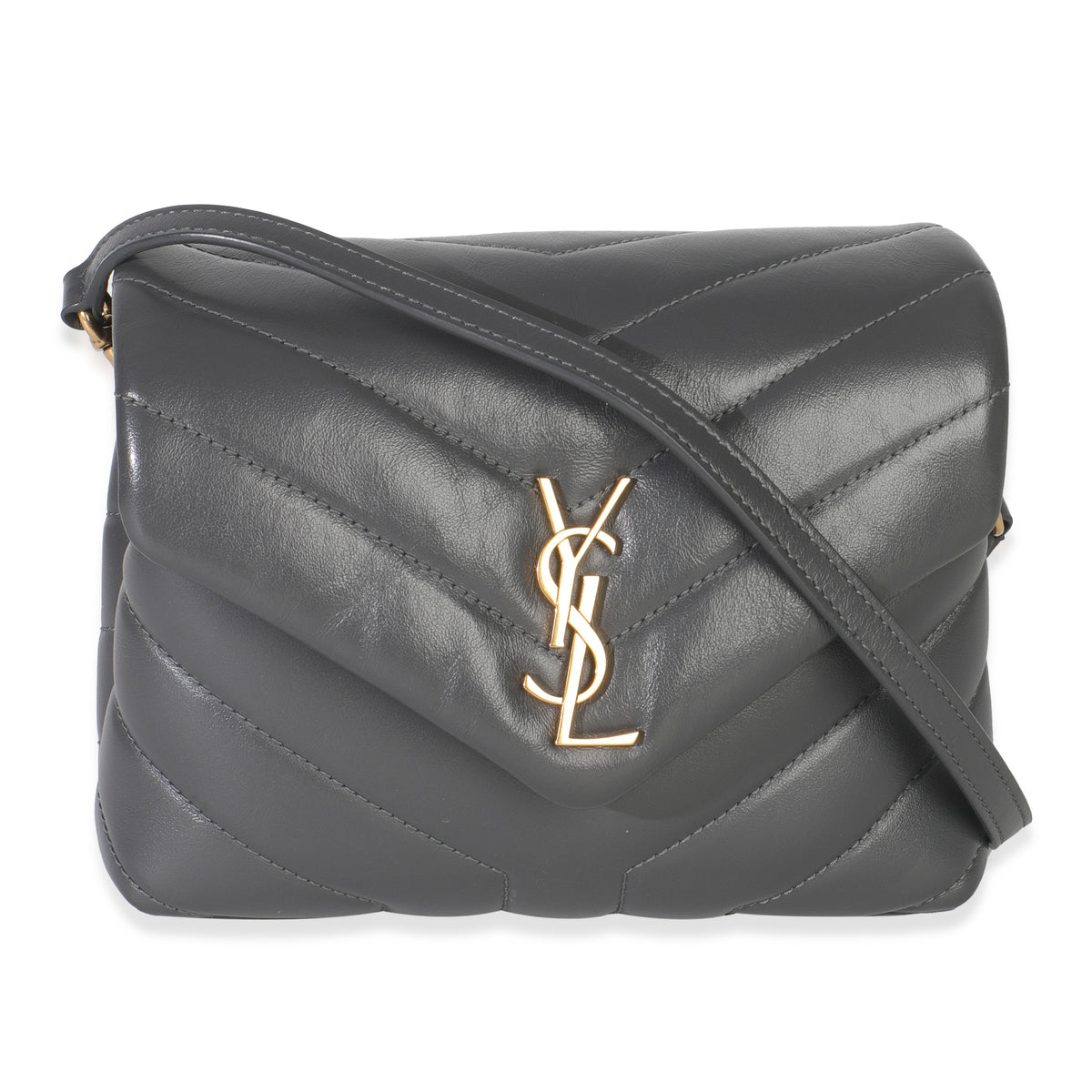 Dark Smog Y Quilted Calfskin Monogram Toy Loulou Crossbody