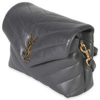 Dark Smog Y Quilted Calfskin Monogram Toy Loulou Crossbody