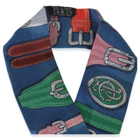 Hermès Multicolor Silk Harnais Des Presidents Twilly pv