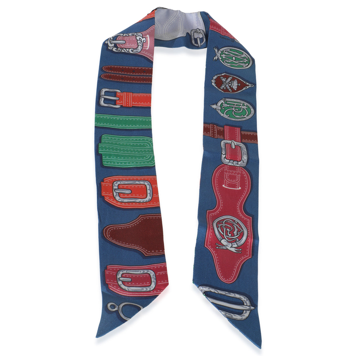 Multicolor Silk Harnais Des Presidents Twilly