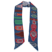 Multicolor Silk Harnais Des Presidents Twilly