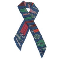 Multicolor Silk Harnais Des Presidents Twilly