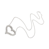 Tiffany & Co. Platinum Diamond Large Heart Pendant pv