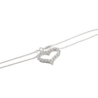 Platinum Diamond Large Heart Pendant