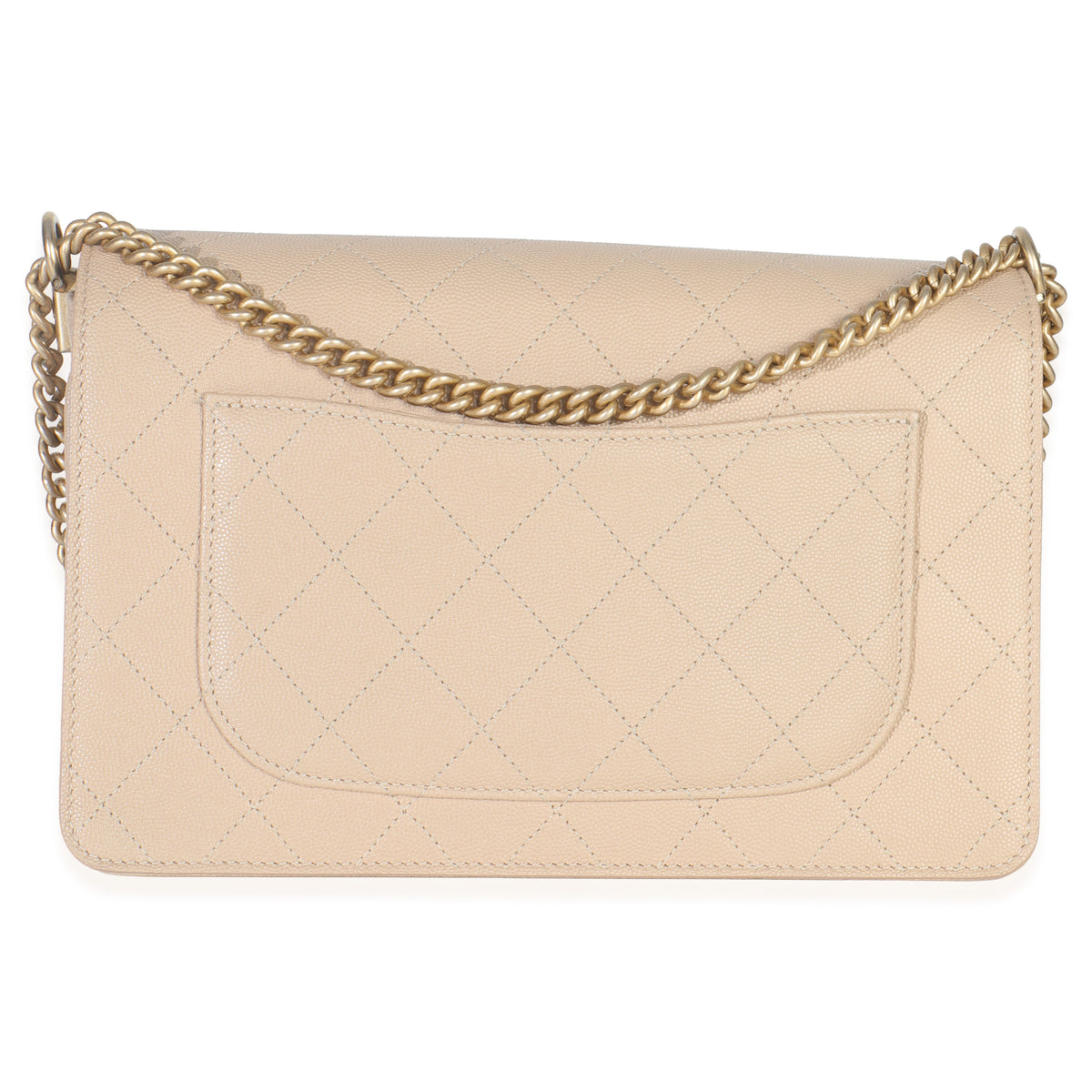 Chanel Beige Quilted Caviar Suede Lady Coco Chain Flap Bag Handbag bv