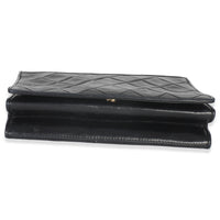 Vintage Black Quilted Lambskin CC Chain Flap Bag