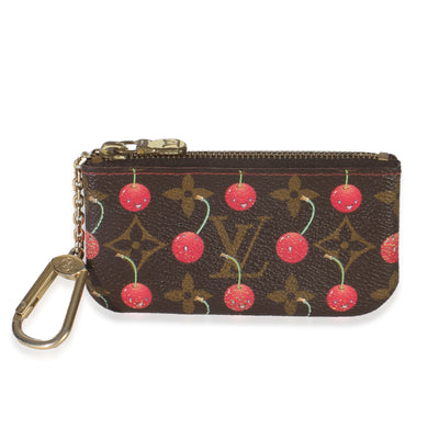 Cerises Monogram Canvas Key Pouch