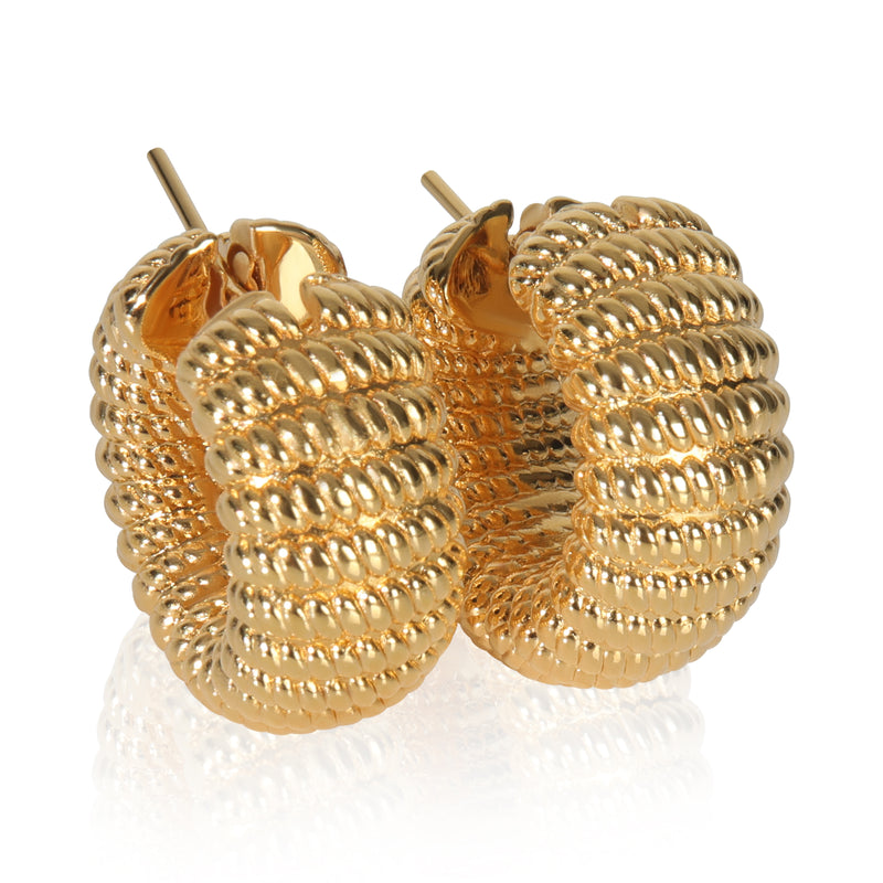 Yellow Gold  Chic & Shine Hoop Earrings