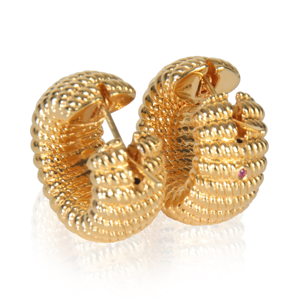 Yellow Gold  Chic & Shine Hoop Earrings