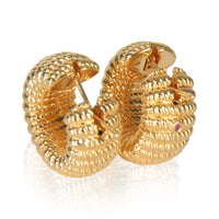 Yellow Gold  Chic & Shine Hoop Earrings
