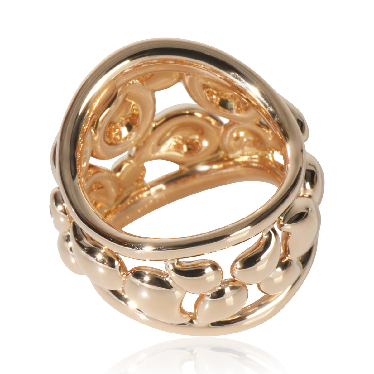 Tamara Comolli Yellow Gold Diamond Paveline Lace Ring pv