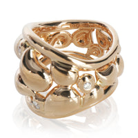 Yellow Gold Diamond Paveline Lace Ring