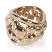 Yellow Gold Diamond Paveline Lace Ring