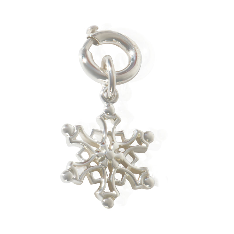 Sterling Silver  Snowflake Charm