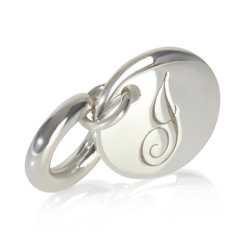 Sterling Silver  Notes Initial J Charm