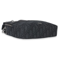 Christian Dior Black Oblique Jacquard Safari Messenger Handbag av