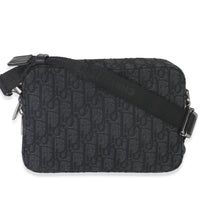 Christian Dior Black Oblique Jacquard Safari Messenger Handbag stamp