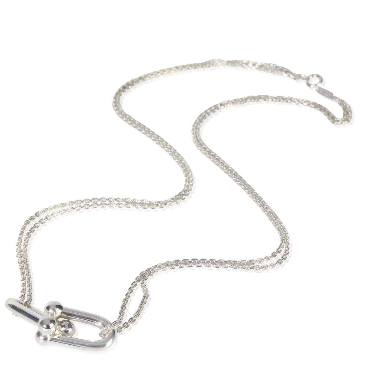 Sterling Silver  HardWear Large Double Link Necklace