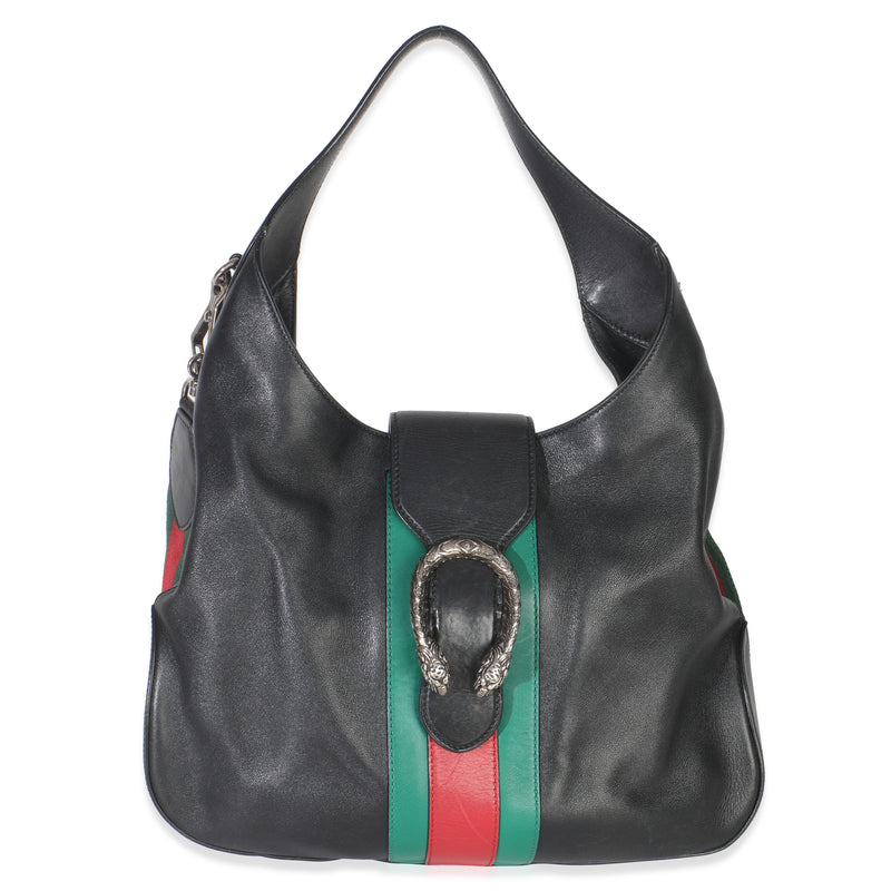 Black Smooth Calfskin Medium Dionysus Hobo